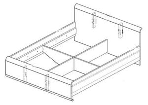 Postel Ava 140x200 cm + matrace ZDARMA